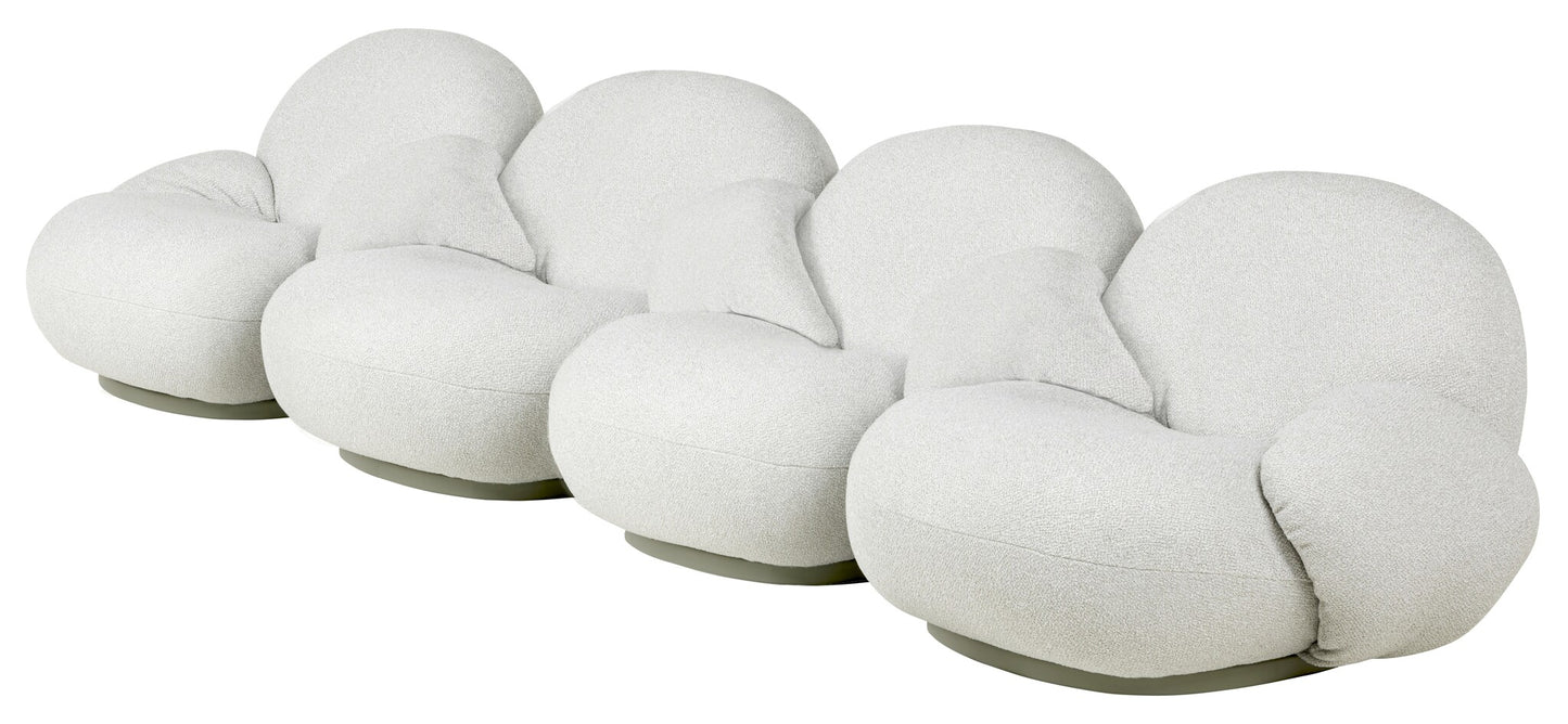 Pacha Outdoor Sofa - Fully Upholstered, 4-seater with armrests incl. middle armrest