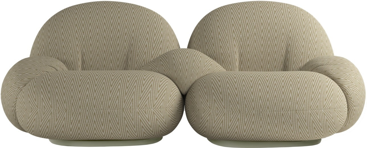 Pacha Outdoor Sofa - Fully Upholstered, 2-seater with armrests incl. middle armrest