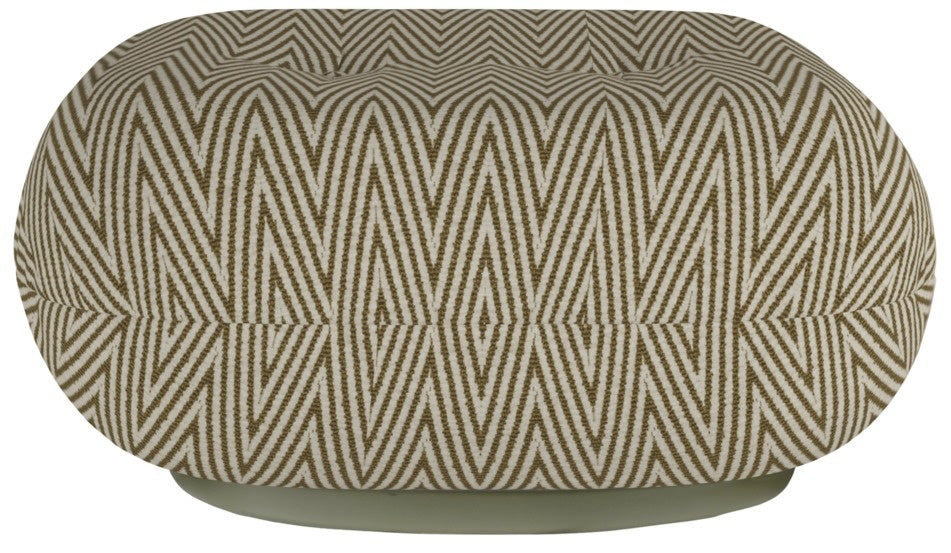 Pacha Outdoor Ottoman - Fully Upholstered, Swivel