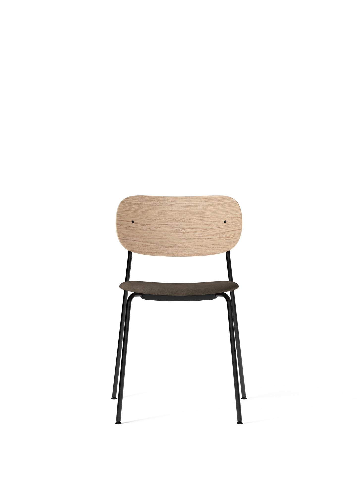 Co Chair, Dining Height, Black Steel, Upholstered Seat