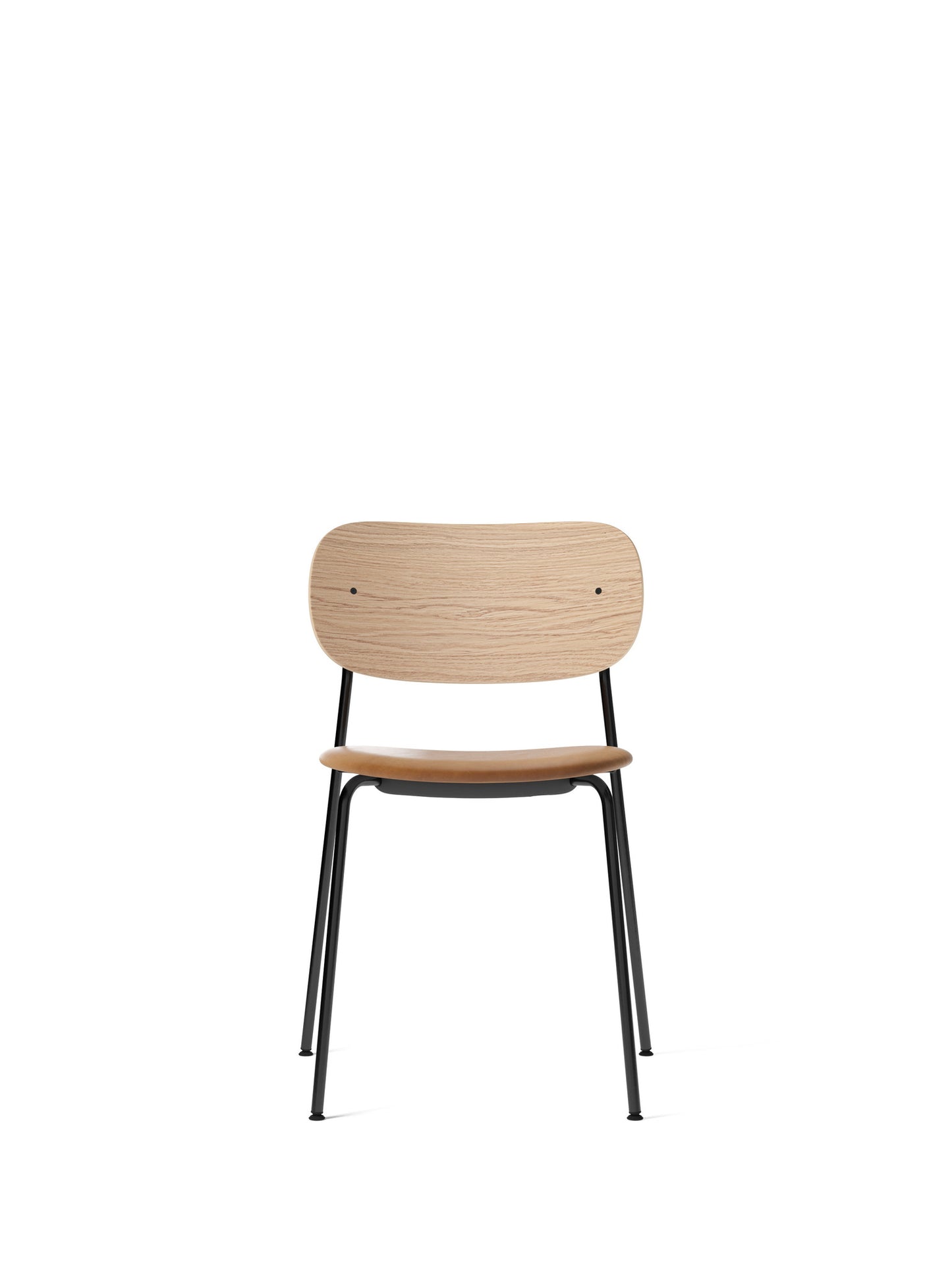 Co Chair, Dining Height, Black Steel, Upholstered Seat