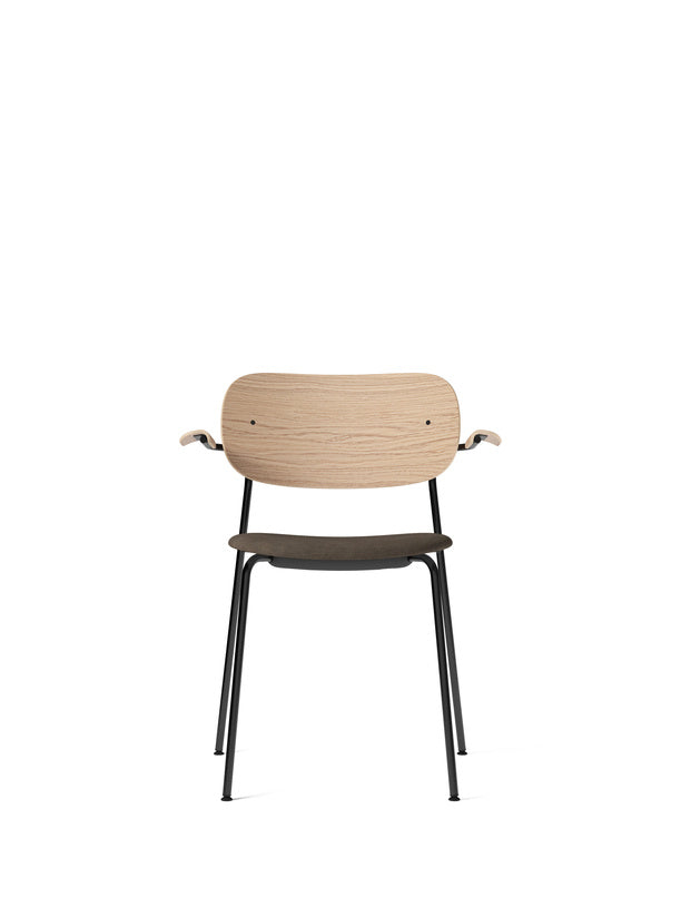 Co Chair, Dining Height with Arms, Upholstered Seat