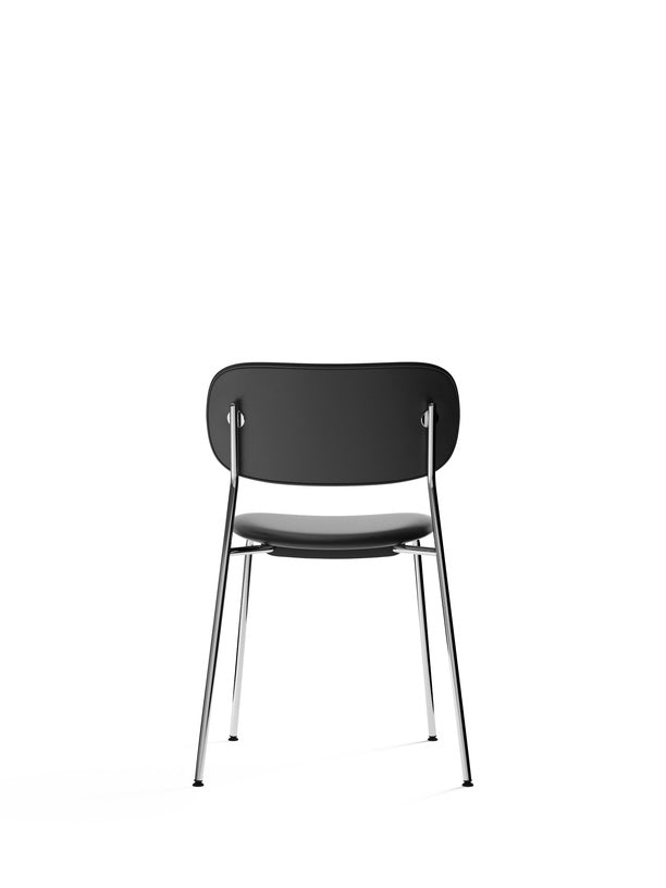 Co Chair, Dining Height, Chrome, Fully Upholstered