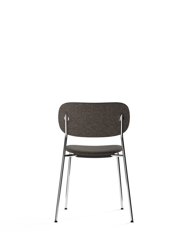 Co Chair, Dining Height, Chrome, Fully Upholstered
