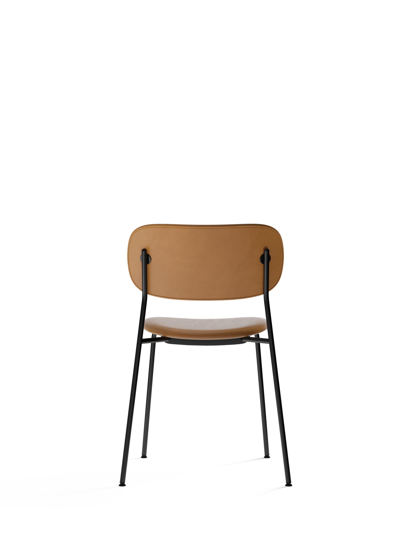 Co Chair, Dining Height, Black Steel, Fully Upholstered