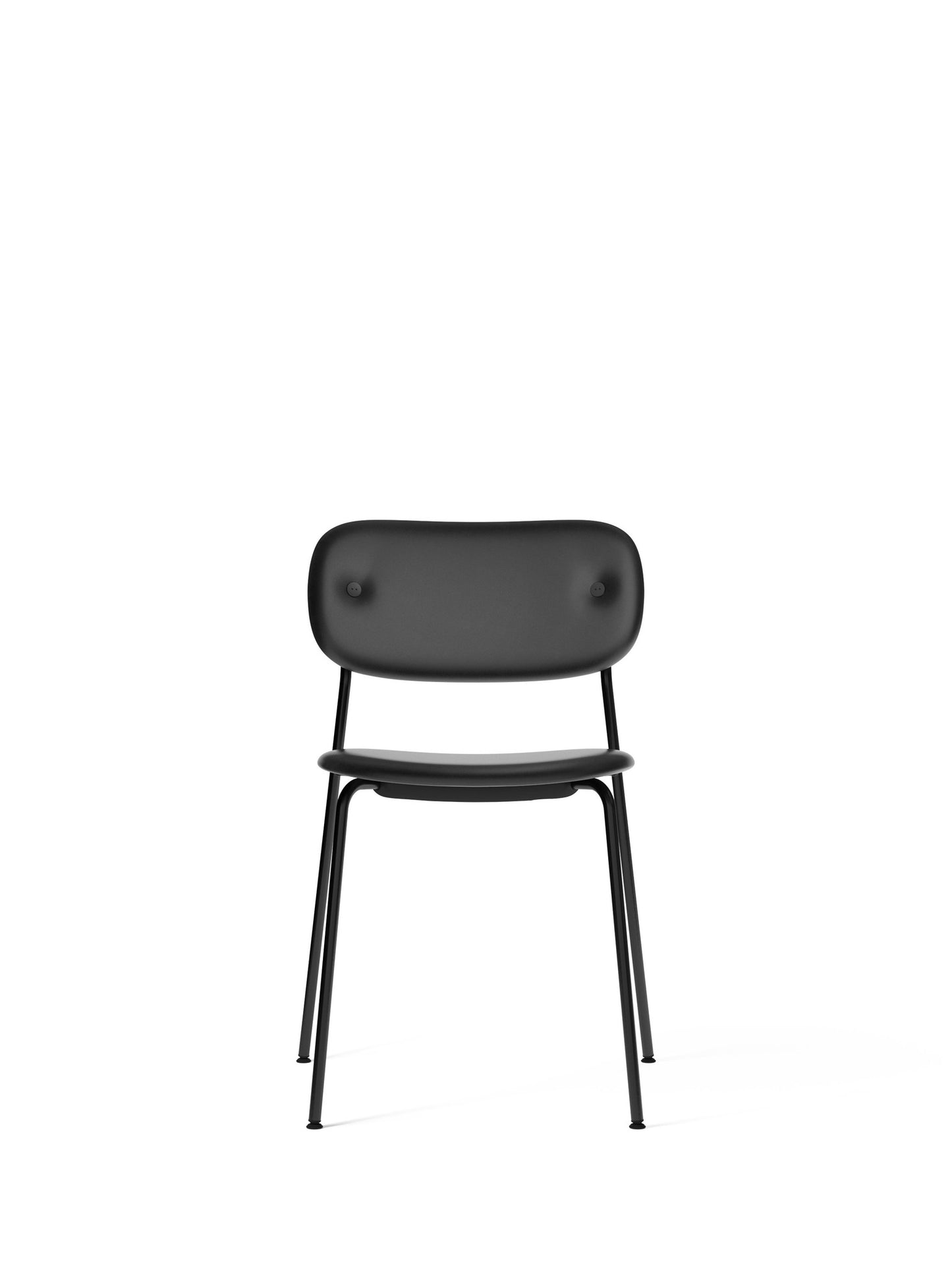 Co Chair, Dining Height, Black Steel, Fully Upholstered