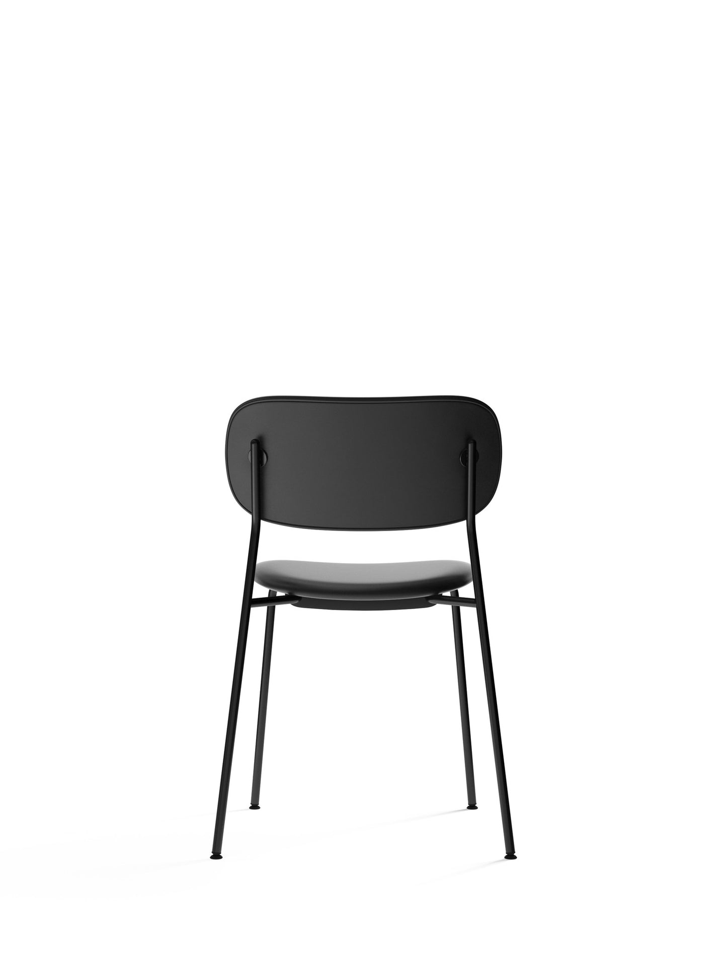 Co Chair, Dining Height, Black Steel, Fully Upholstered