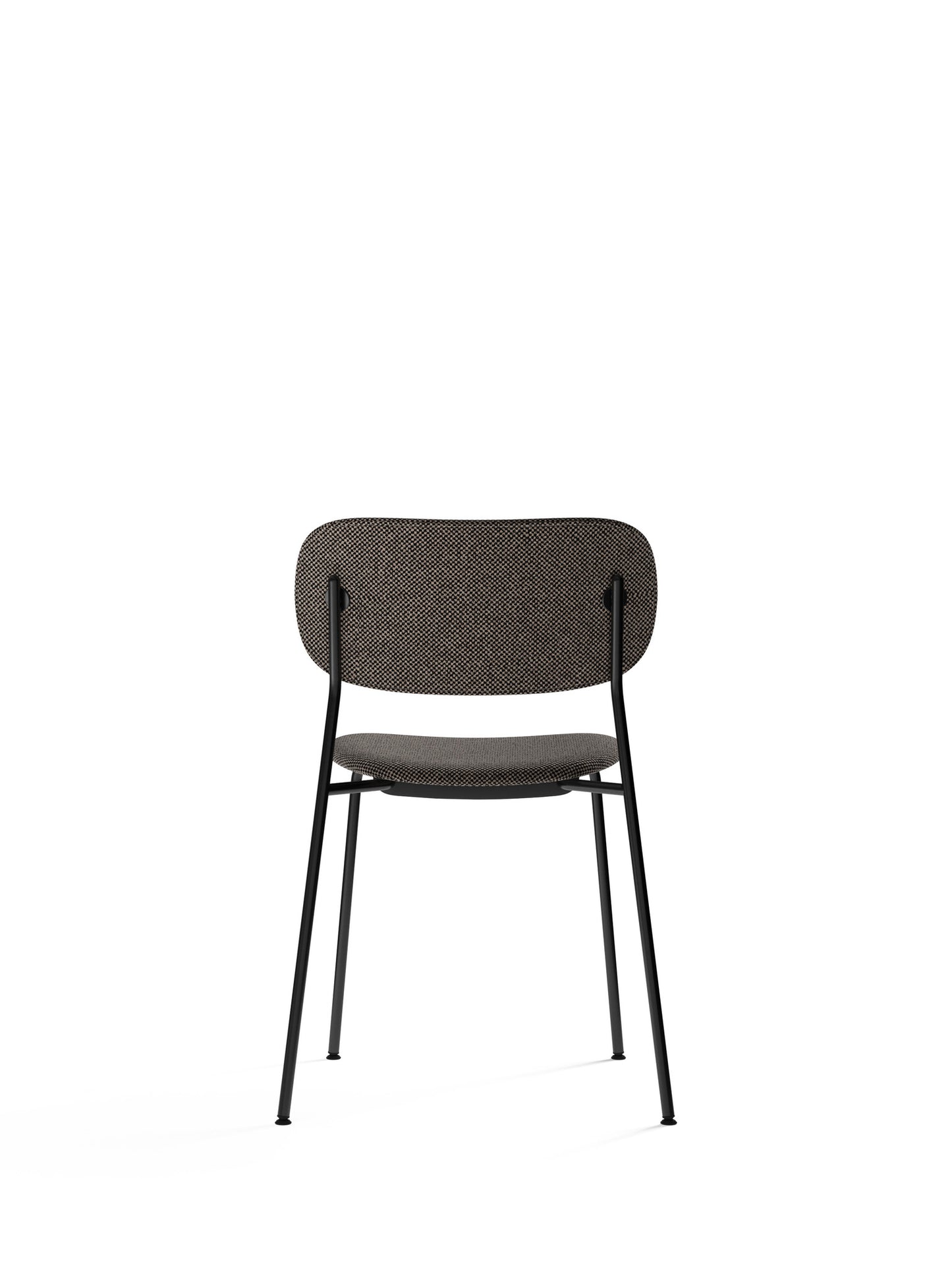 Co Chair, Dining Height, Black Steel, Fully Upholstered