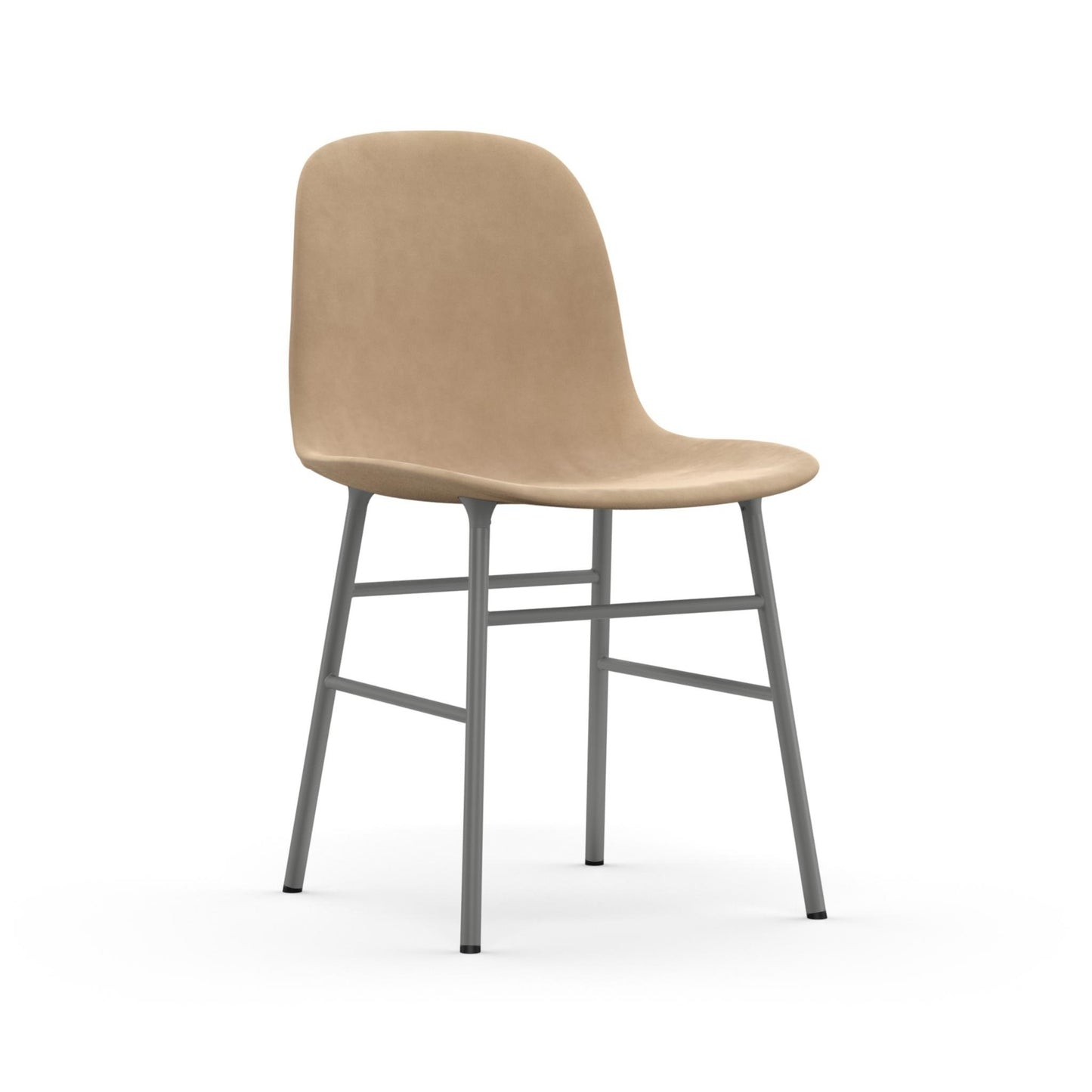 Form Chair Full Upholstery Black Steel