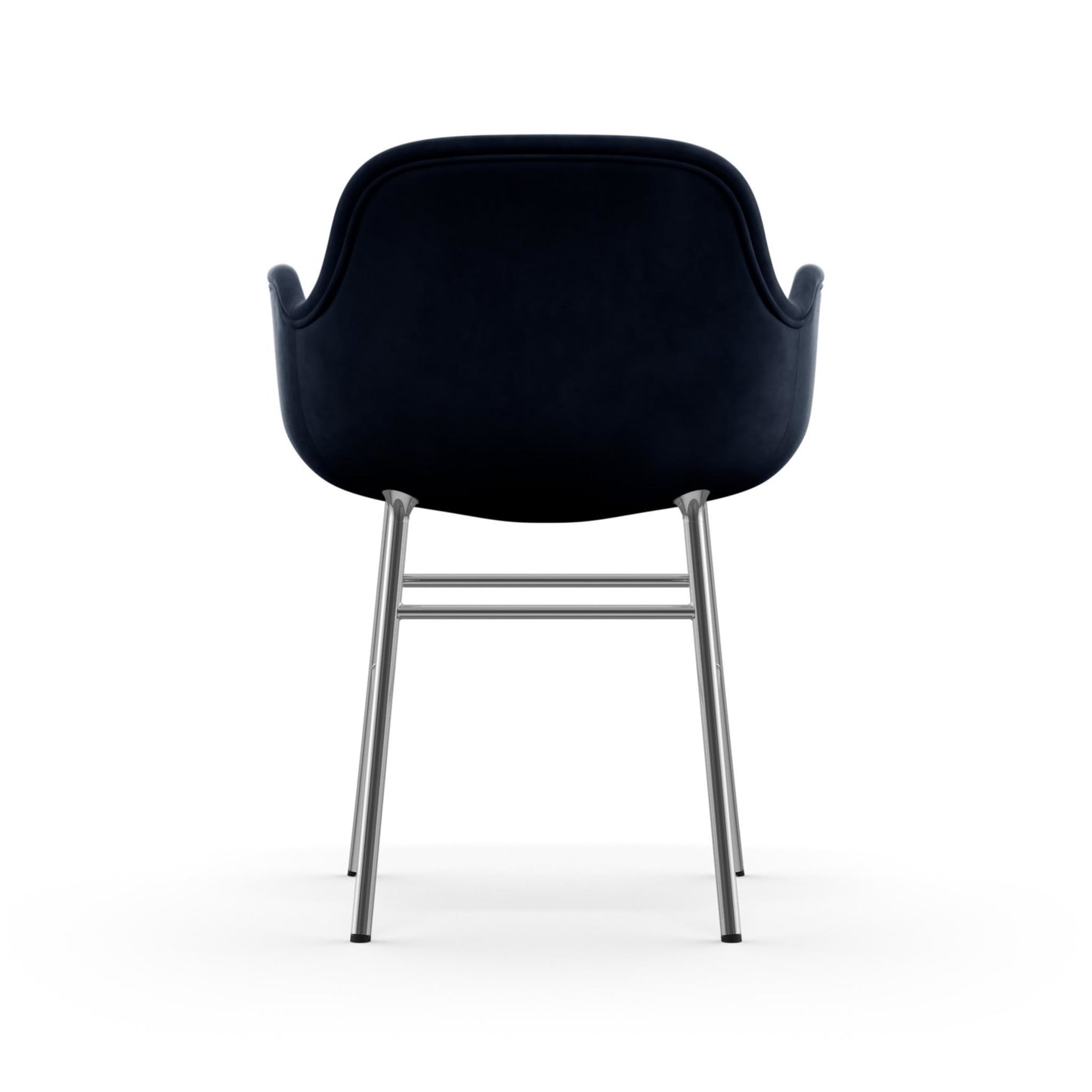 Form Armchair Full Upholstery Chrome