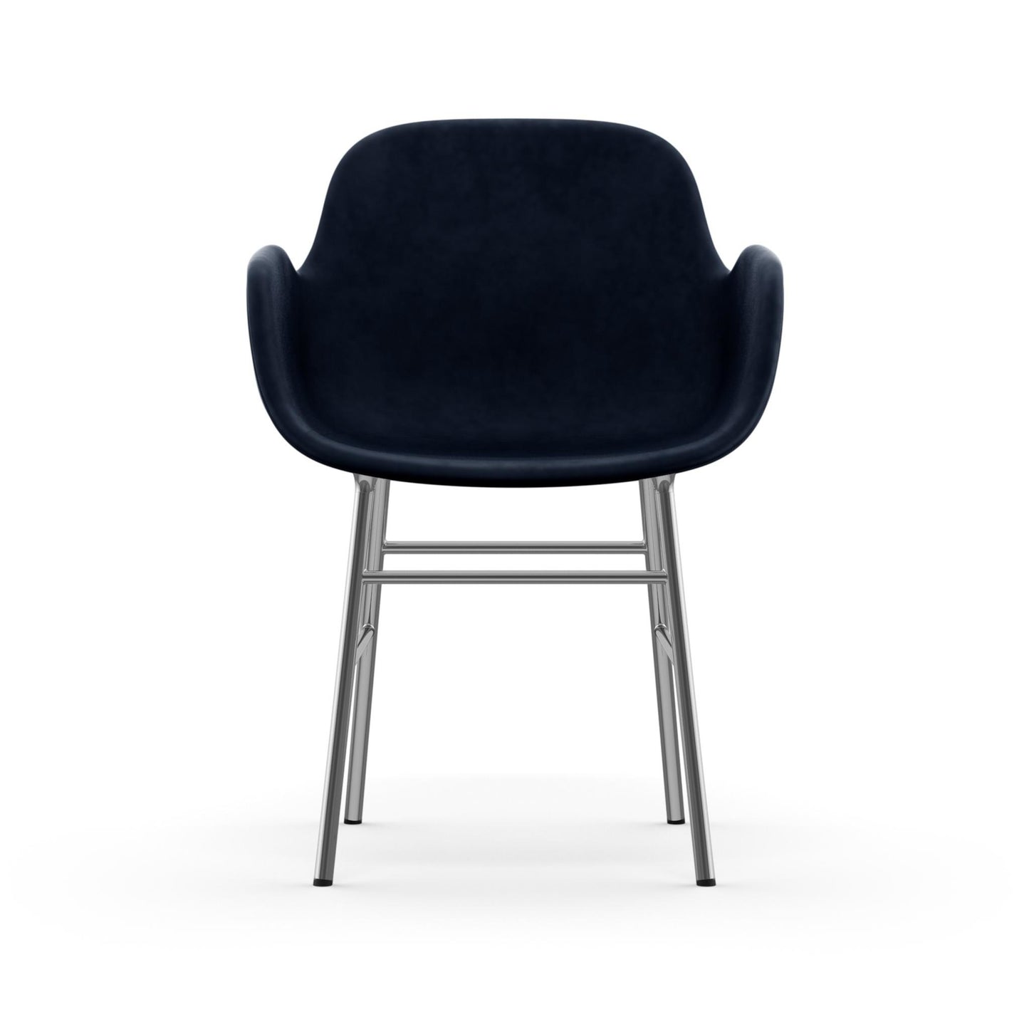 Form Armchair Full Upholstery Chrome
