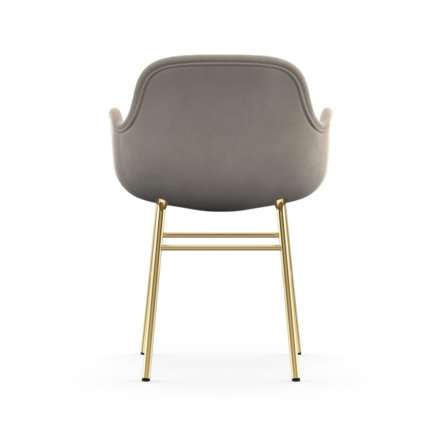 Form Armchair Full Upholstery Brass