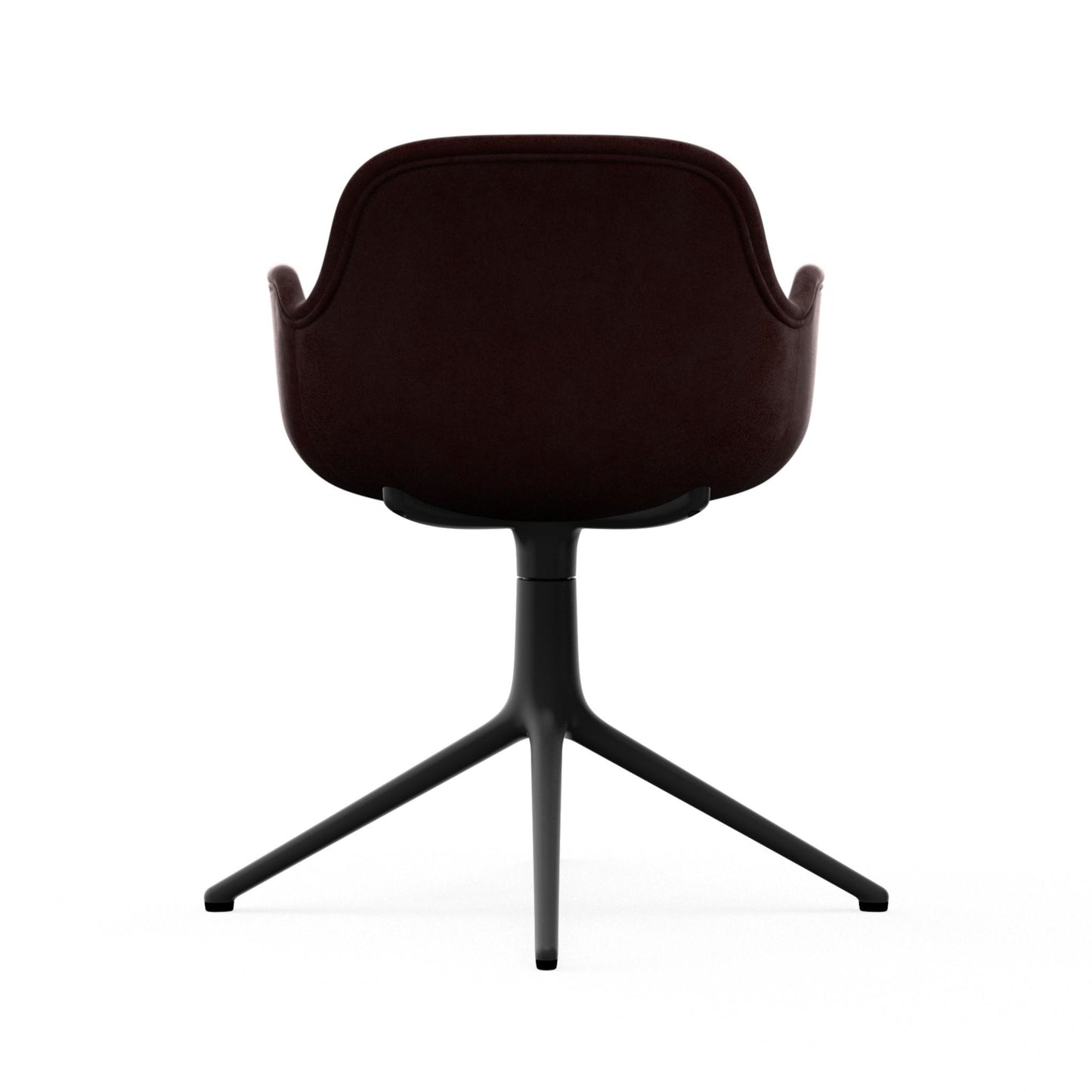 Form Armchair Swivel 4L Full Upholstered, Black Alu