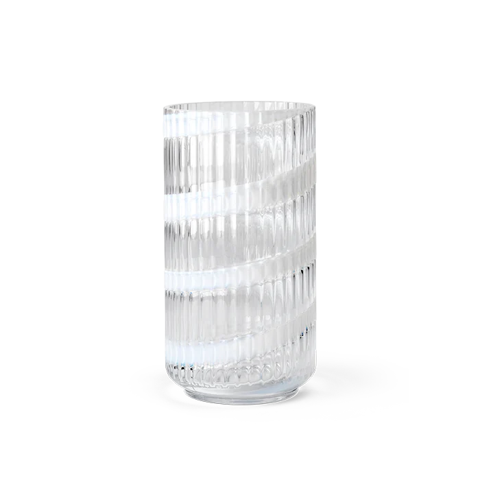 Porcelæn Lyngby Vase, Swirl White