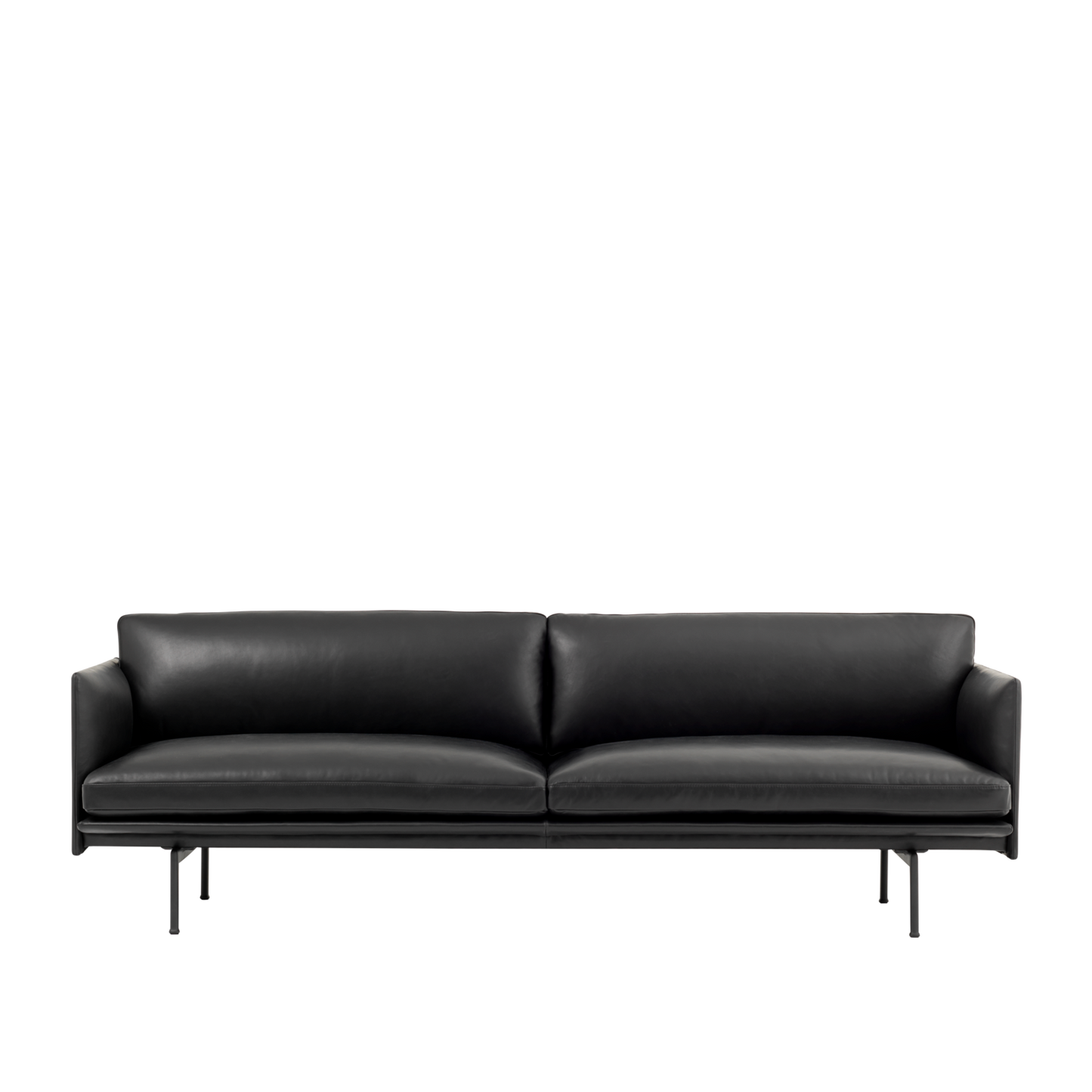 Outline Sofa / 3-Seater, Black Base