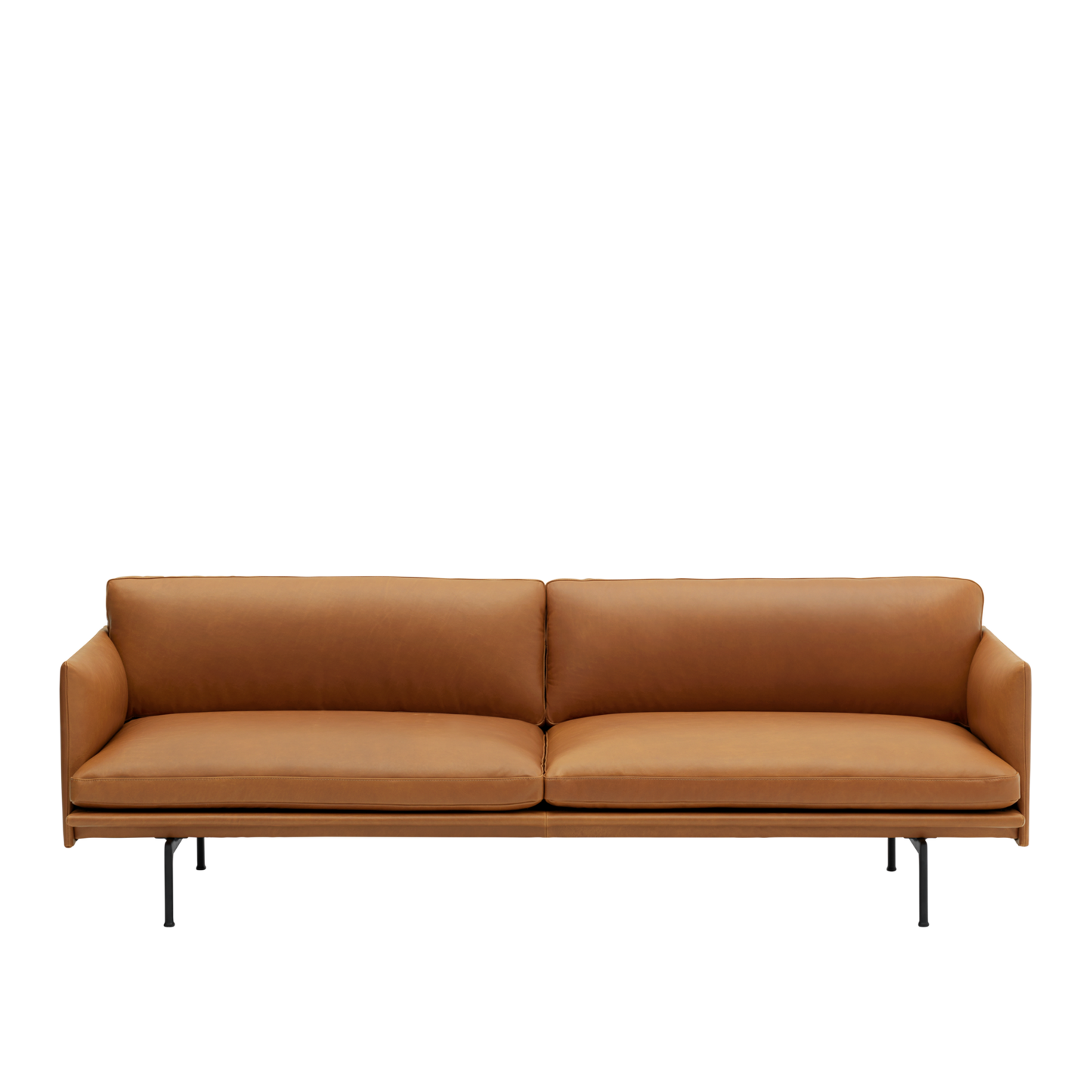 Outline Sofa / 3-Seater, Black Base