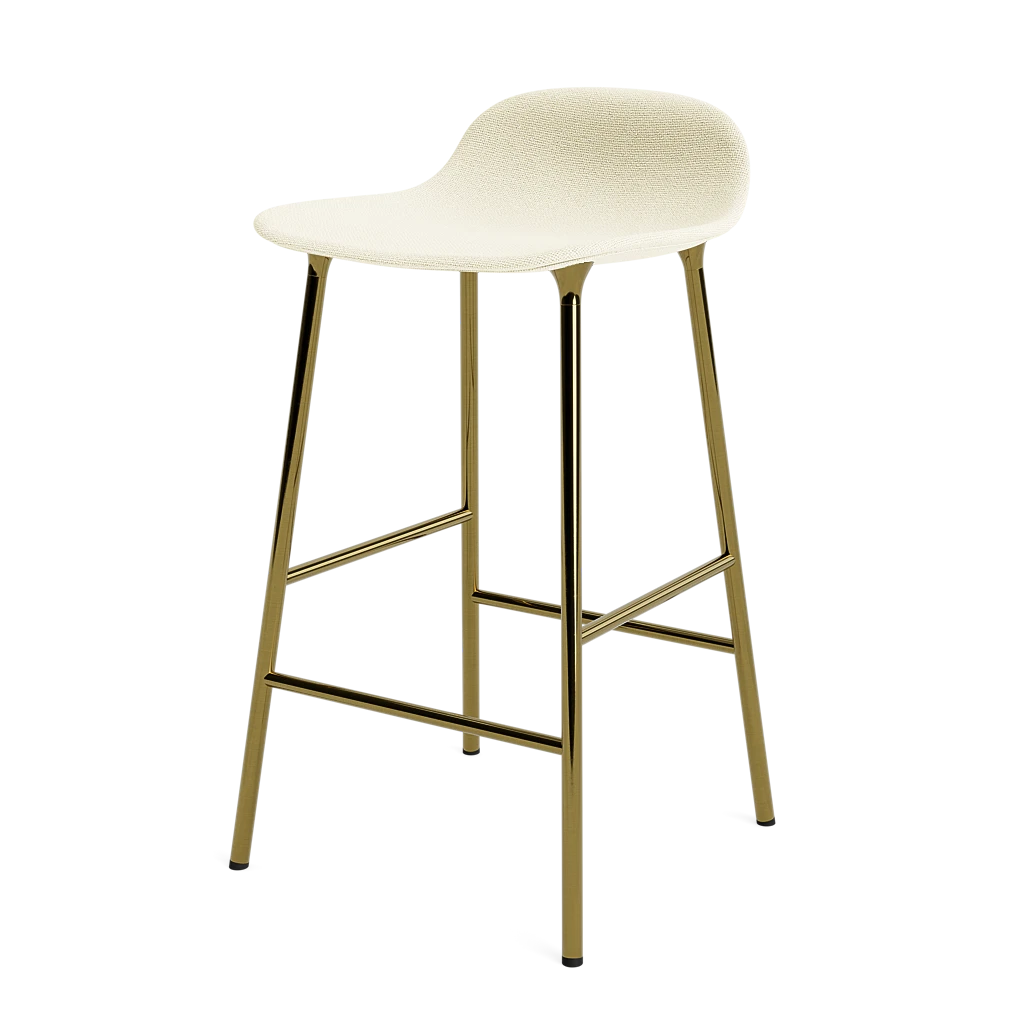 Form Barstool 65 cm Full Upholstery Brass