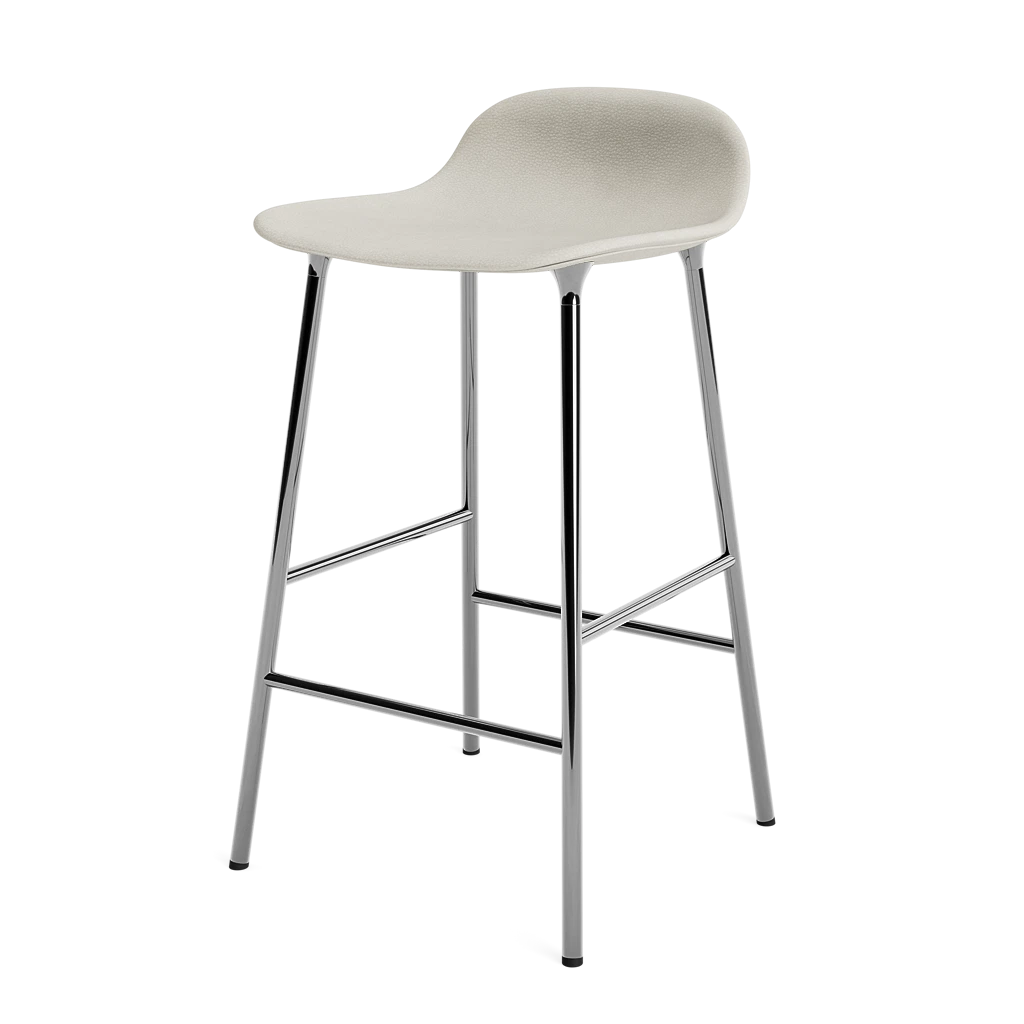 Form Barstool 65 cm Full Upholstery Chrome