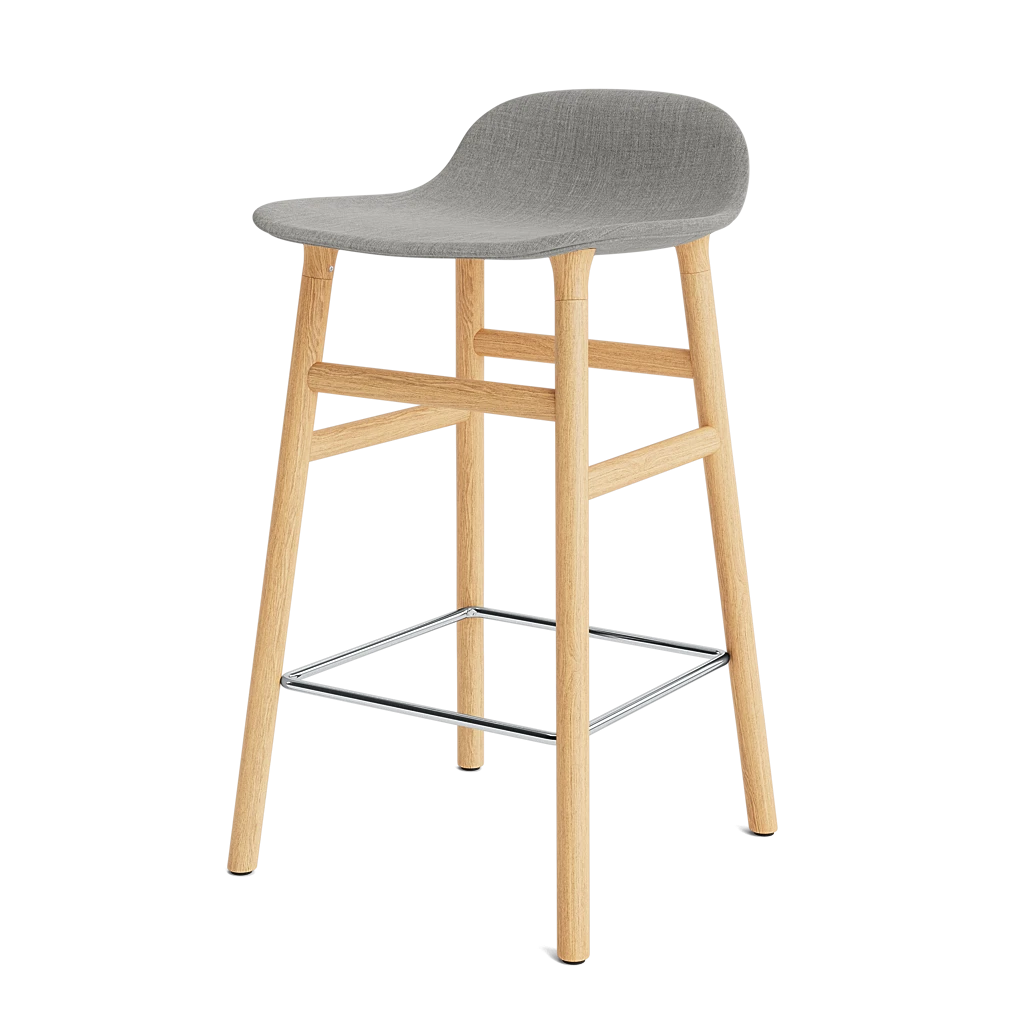 Form Barstool 65 cm Full Upholstery Oak