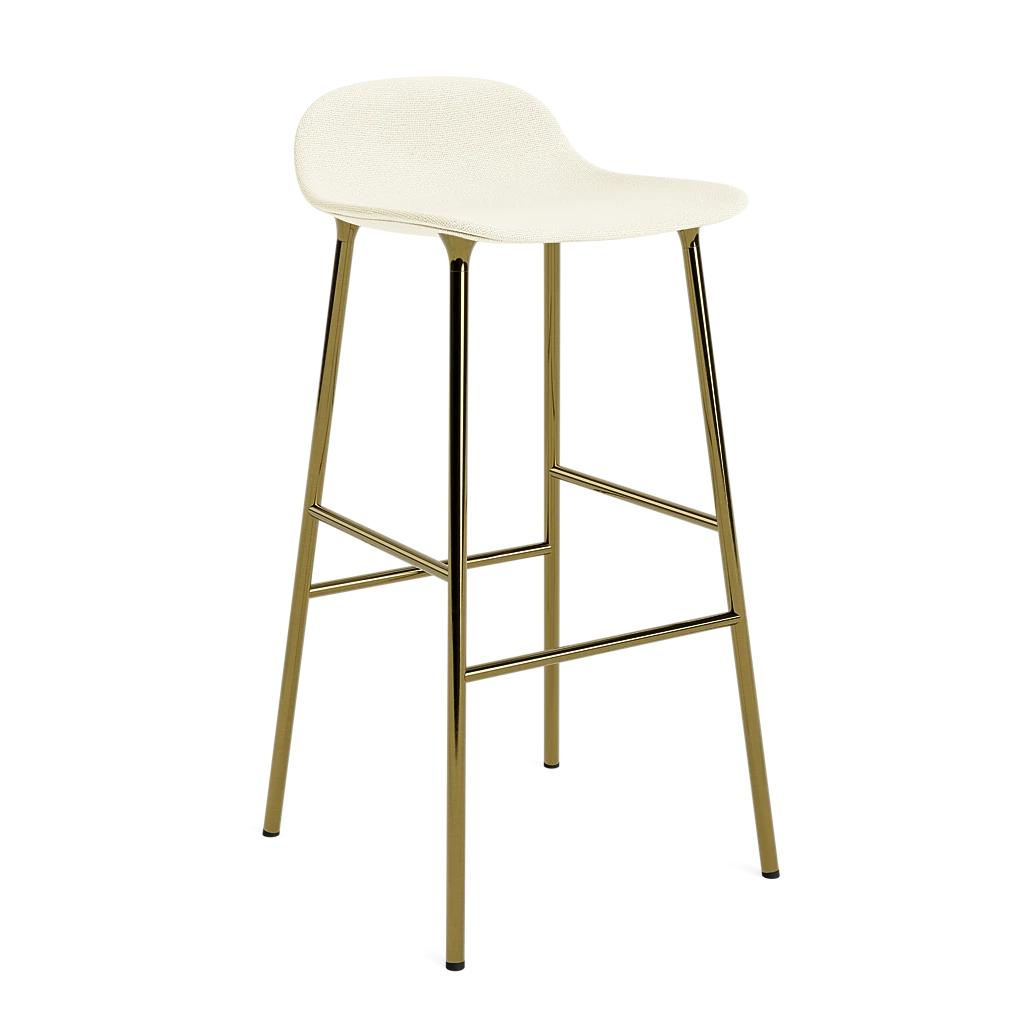 Form Barstool 75 cm Full Upholstery Brass