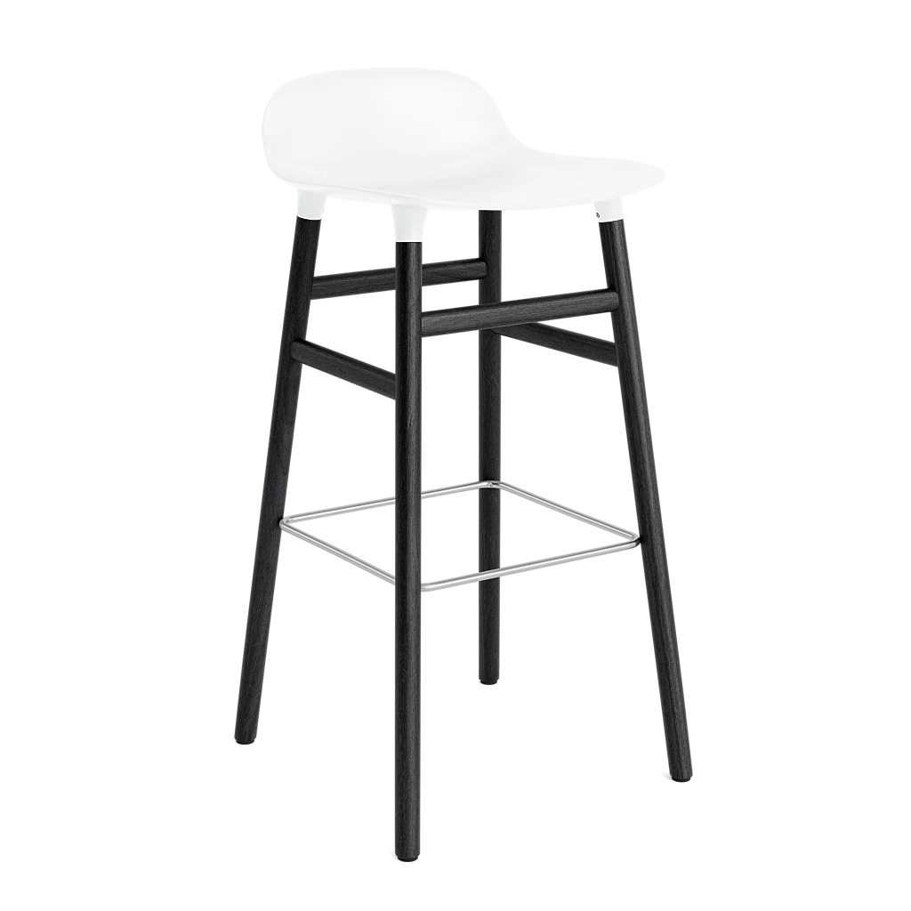 Form Barstool 75 cm Black Oak