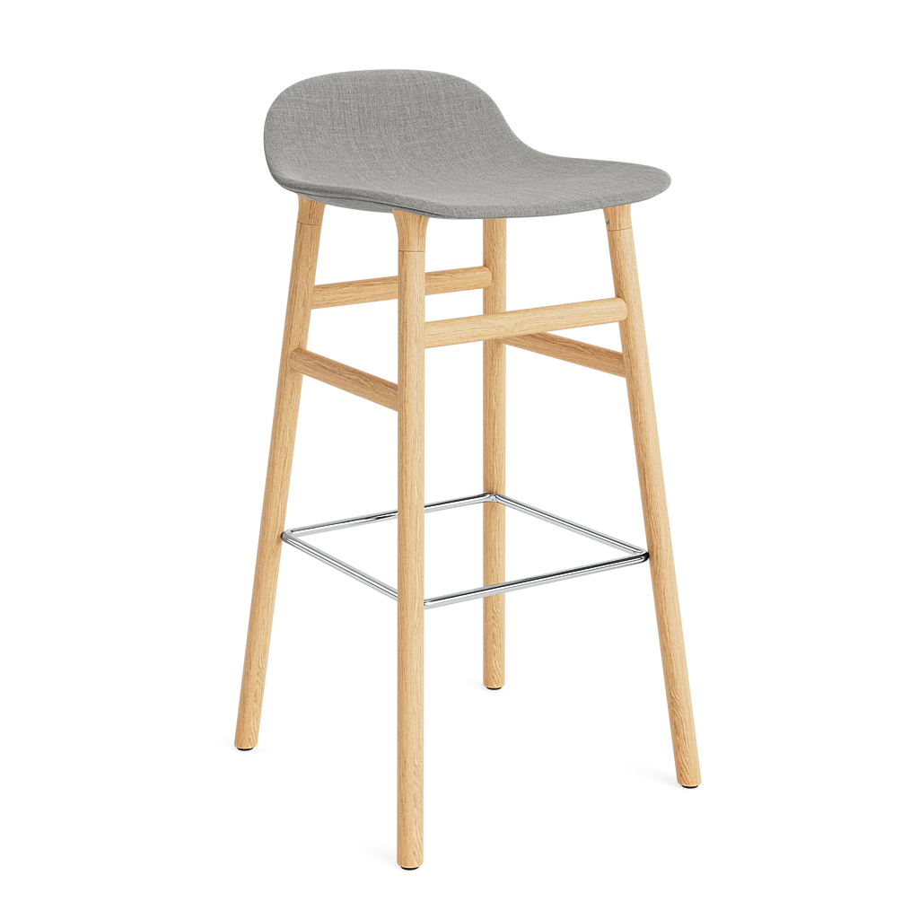 Form Barstool 75 cm Full Upholstery Oak