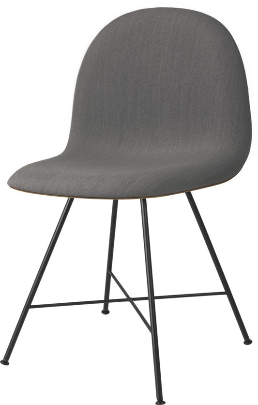3D Dining Chair - Front Upholstered, Center base