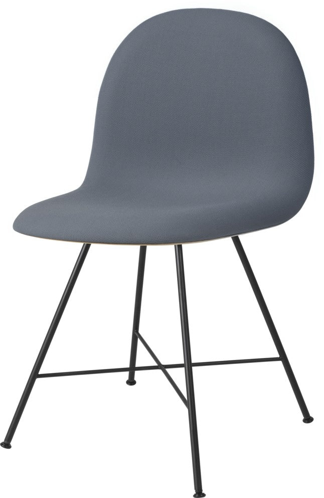 3D Dining Chair - Front Upholstered, Center base