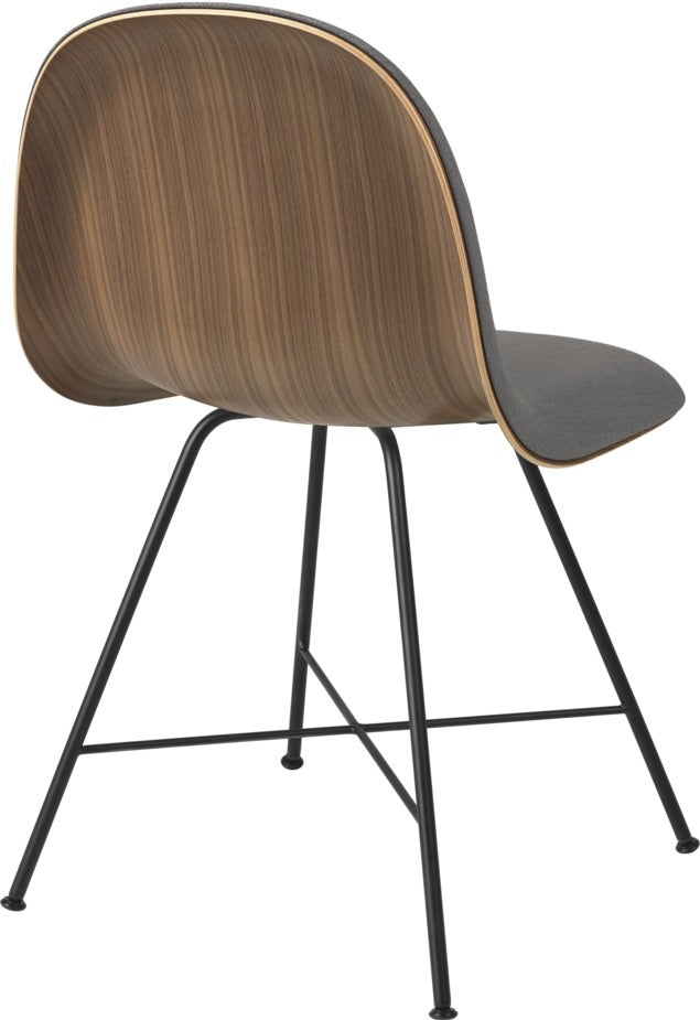 3D Dining Chair - Front Upholstered, Center base