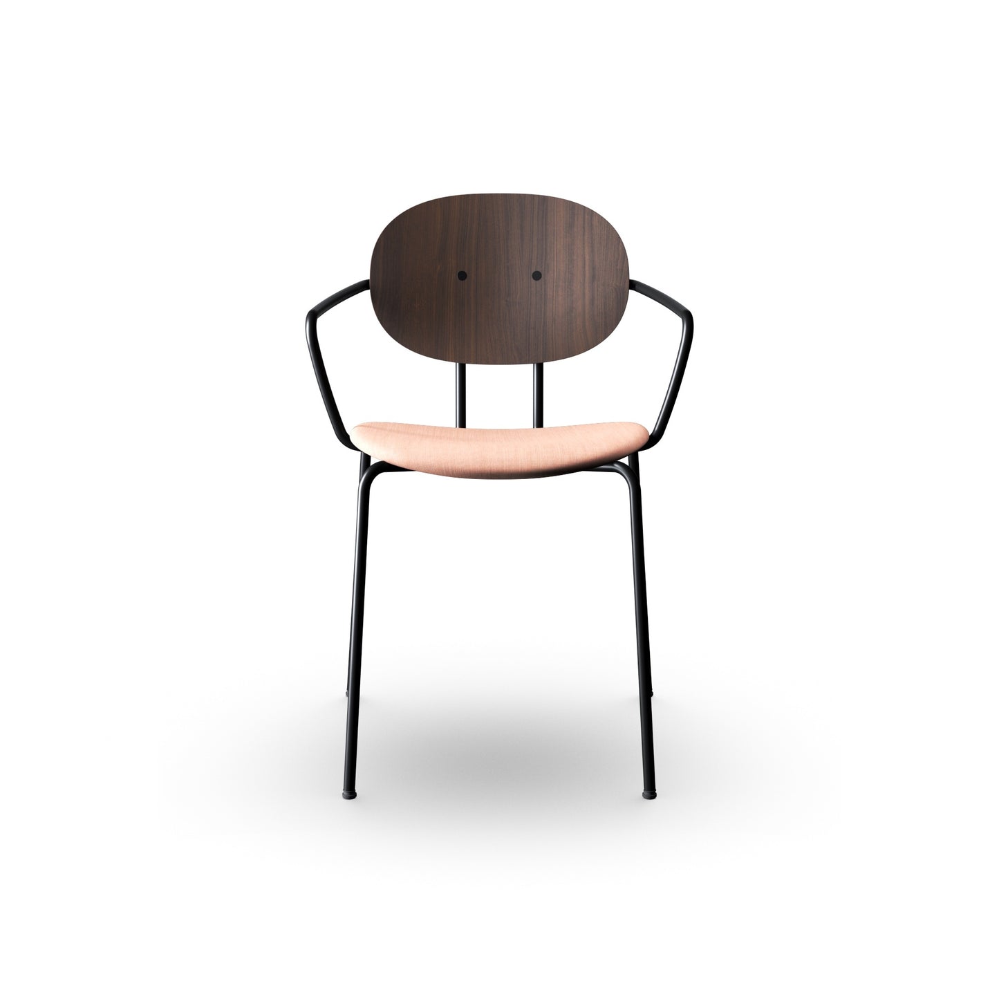 Piet Hein Chair - Black Steel - Wooden Back