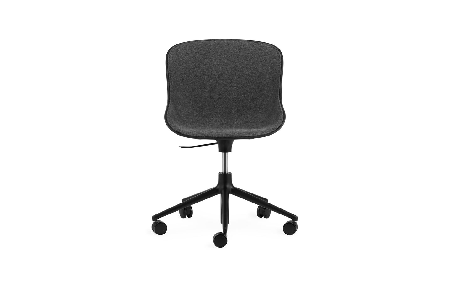 Hyg Chair Swivel 5W Gaslift Front Upholstery Black Alu