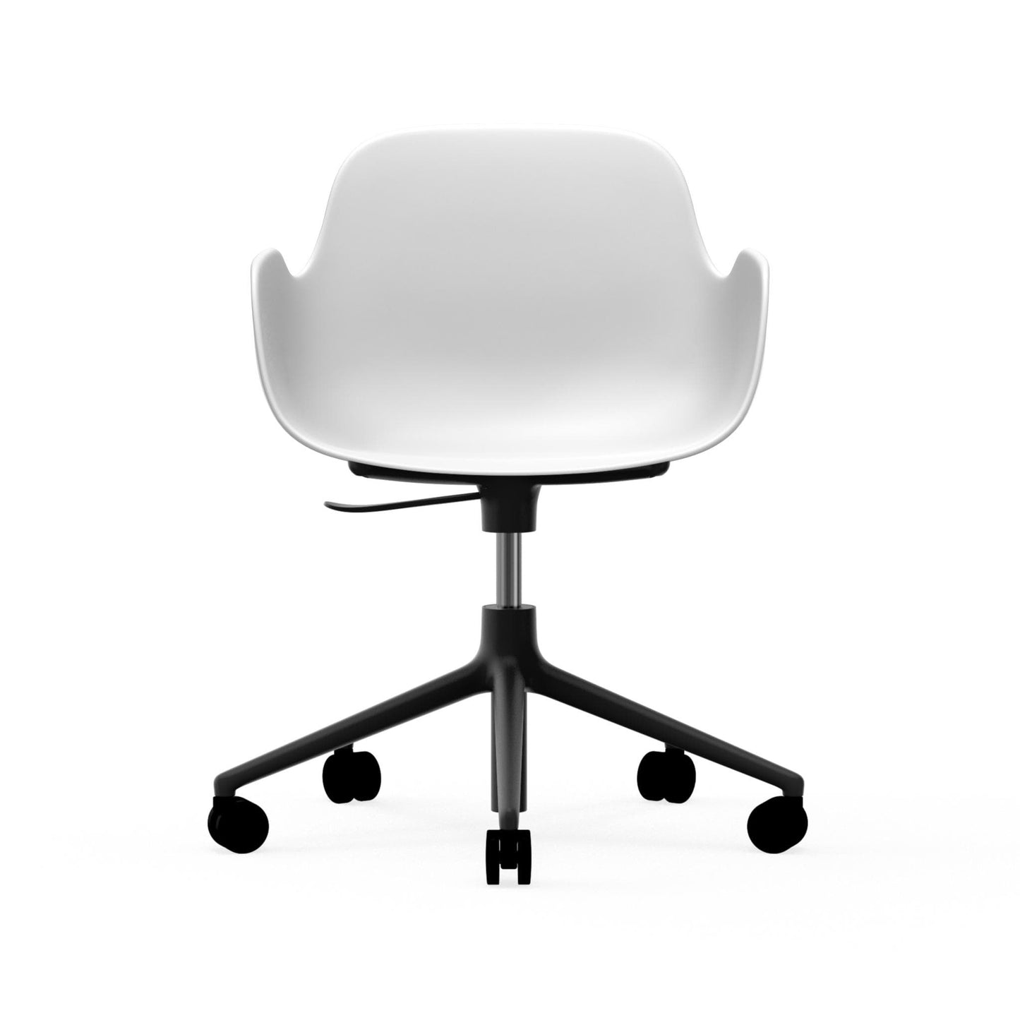 Form Armchair Swivel 5W Gaslift Black Alu