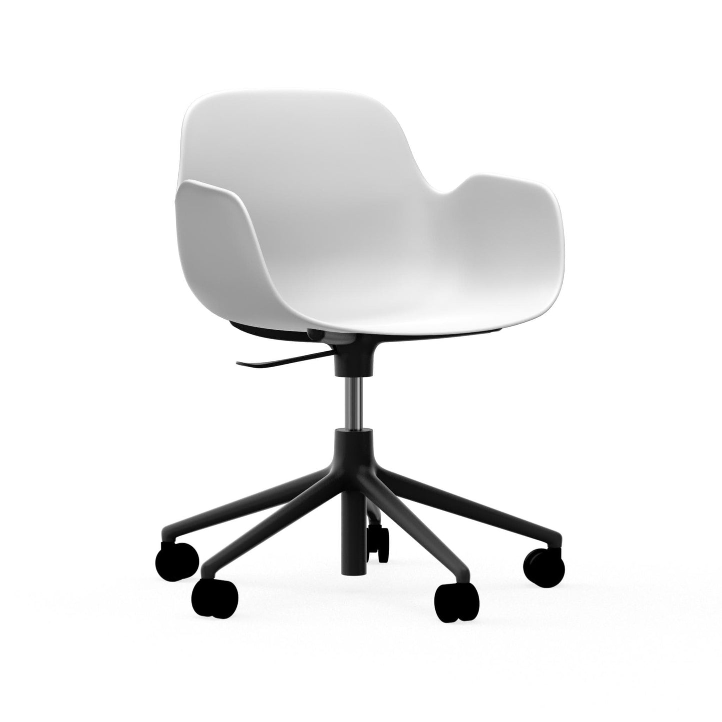 Form Armchair Swivel 5W Gaslift Black Alu