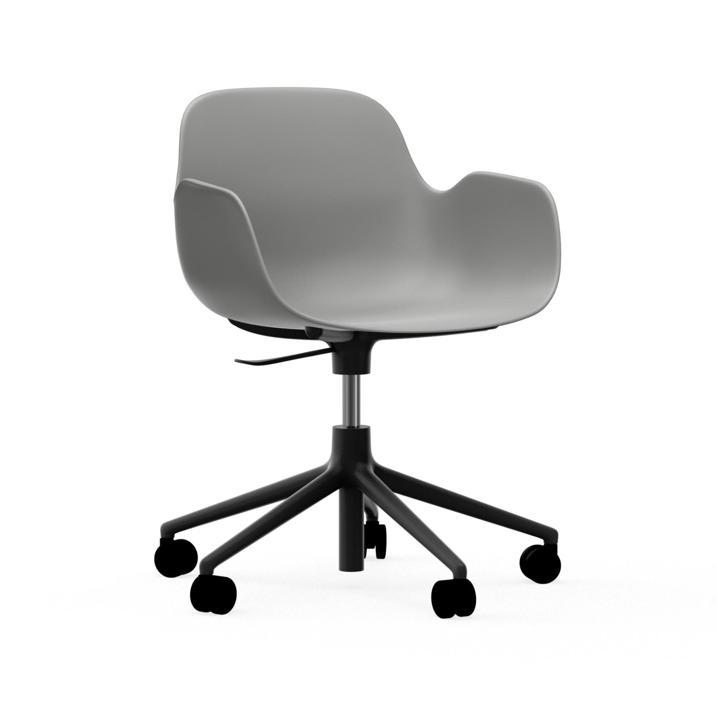 Form Armchair Swivel 5W Gaslift Black Alu