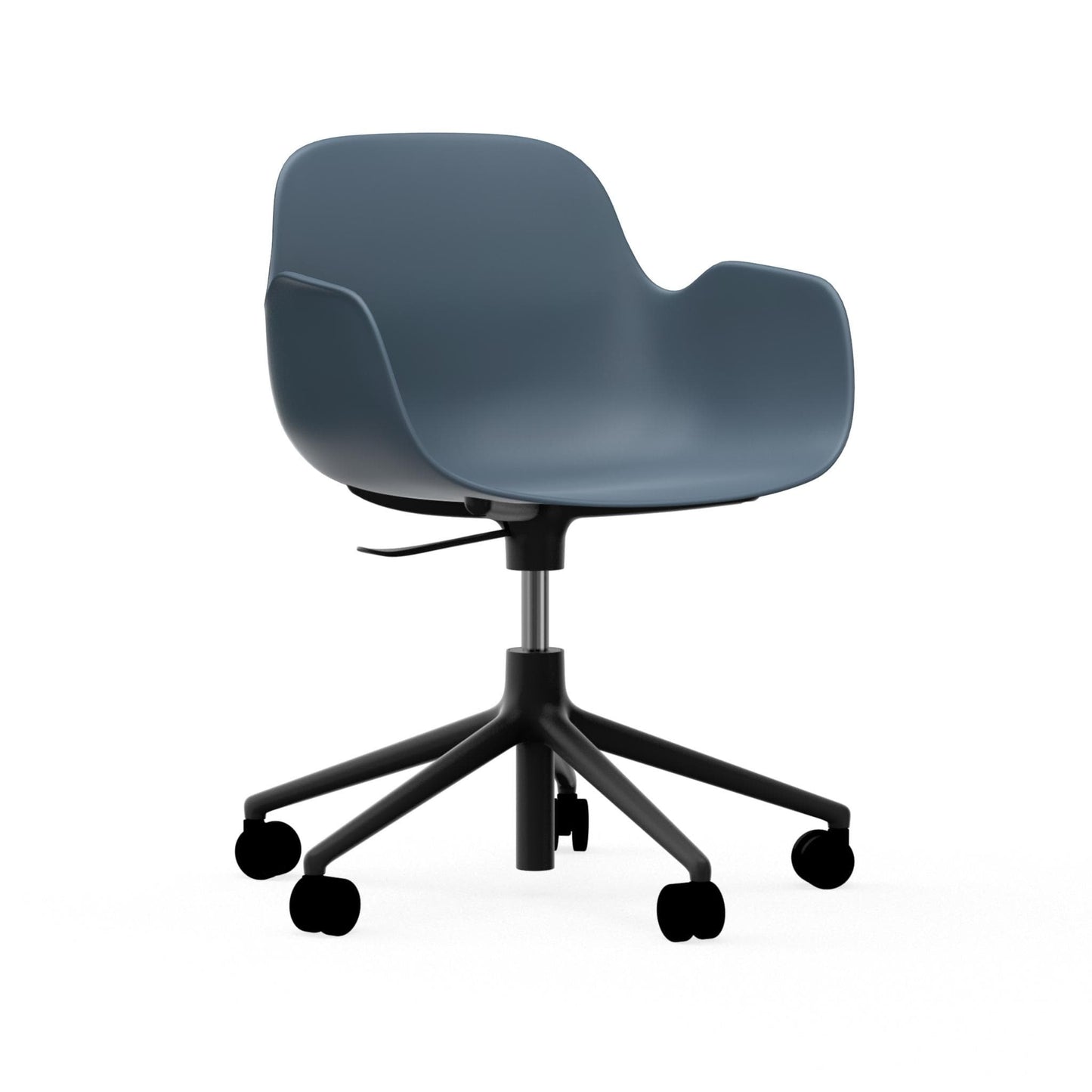 Form Armchair Swivel 5W Gaslift Black Alu