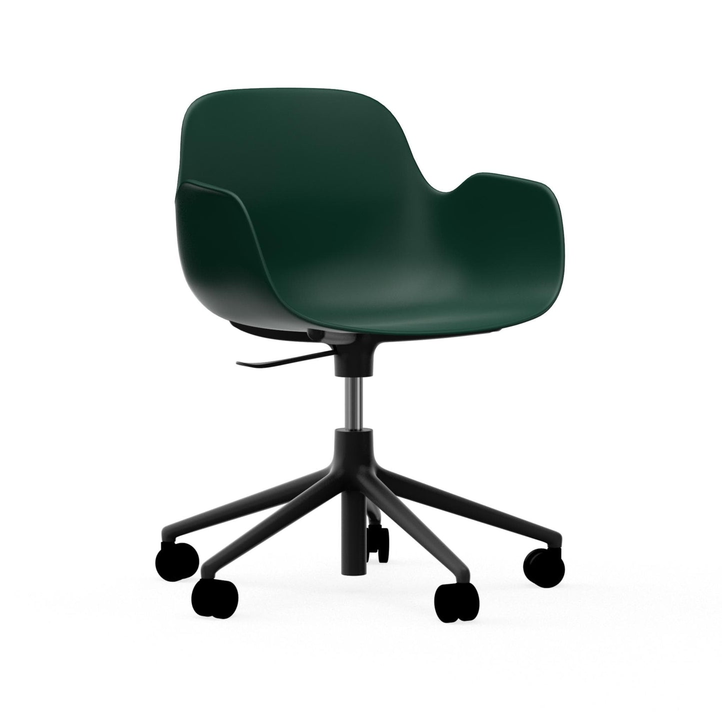 Form Armchair Swivel 5W Gaslift Black Alu