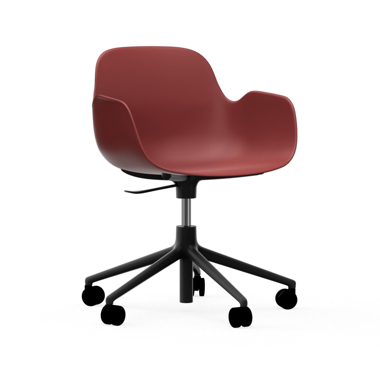 Form Armchair Swivel 5W Gaslift Black Alu