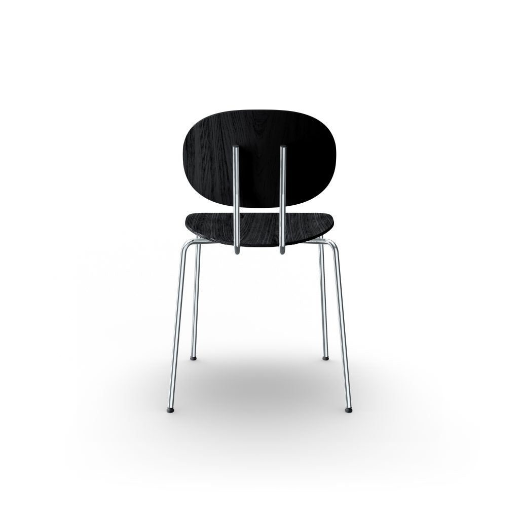 Piet Hein Chair - Chrome - Wooden Back