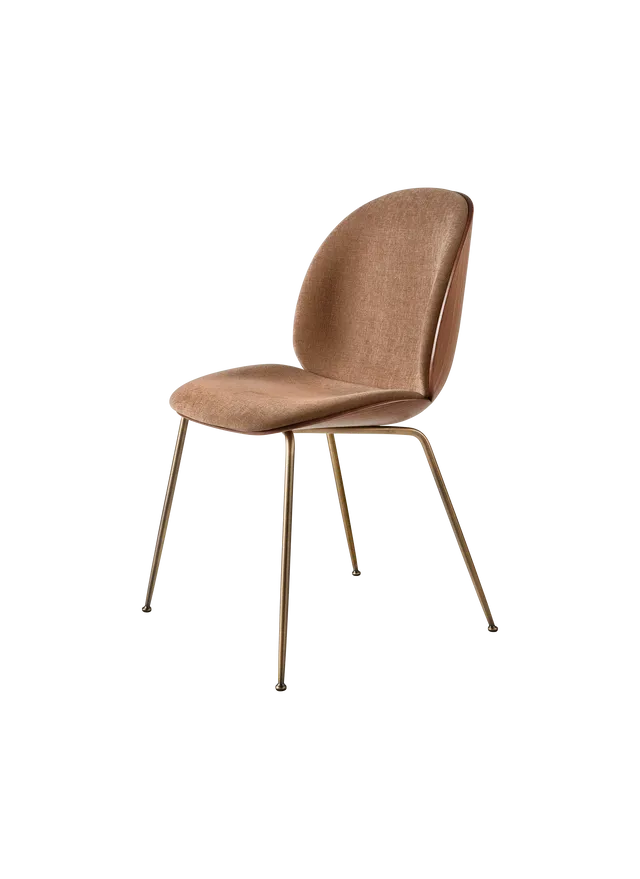 Beetle Dining Chair, 3D Veneer - Front Upholstered