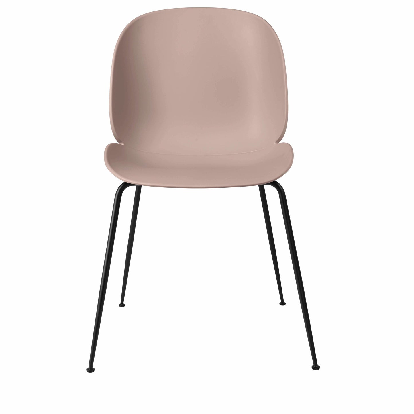 Beetle Dining Chair - Un-Upholstered, Conic Base, Black Matte Base