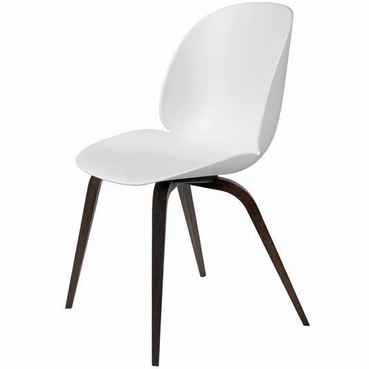 Beetle Dining Chair - Un-Upholstered, Wood Base, Smoked Oak Matte Lacquered