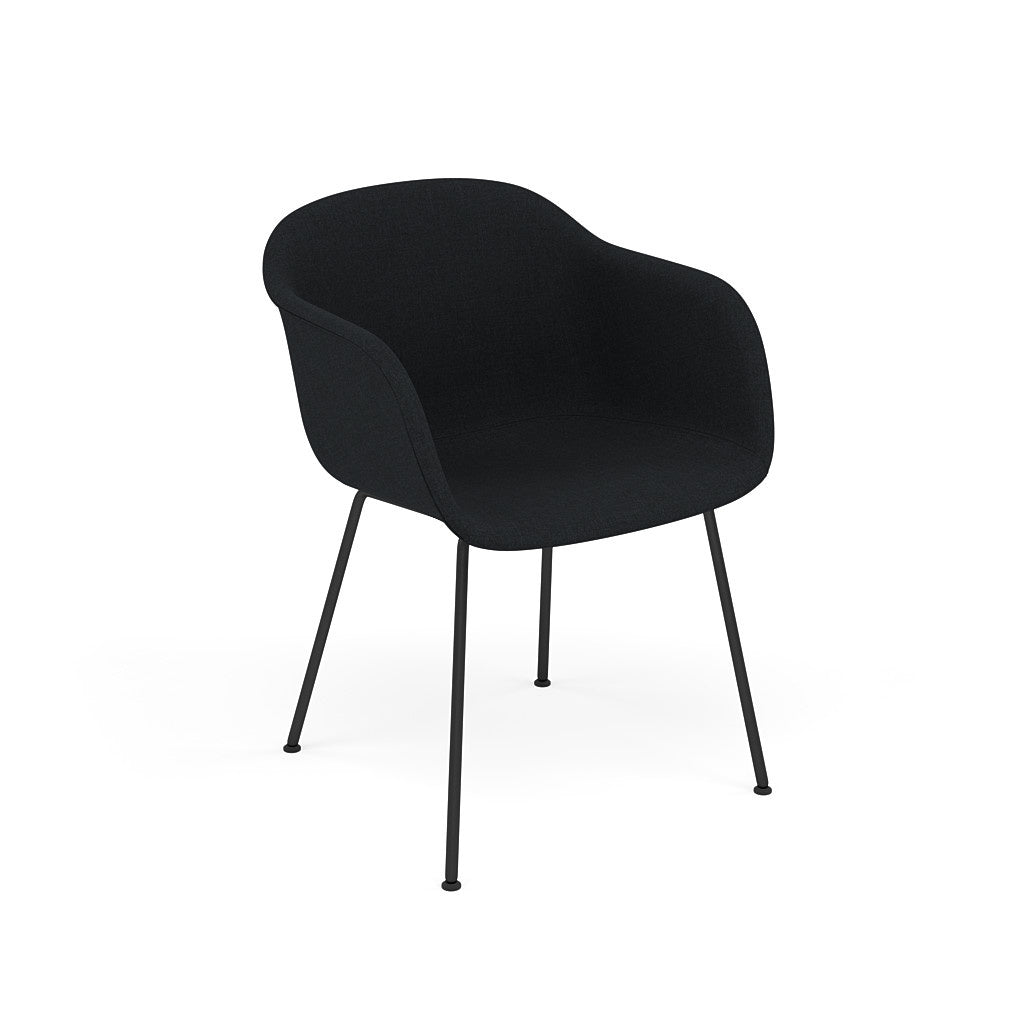 Fiber Armchair / Tube Base, Upholstered