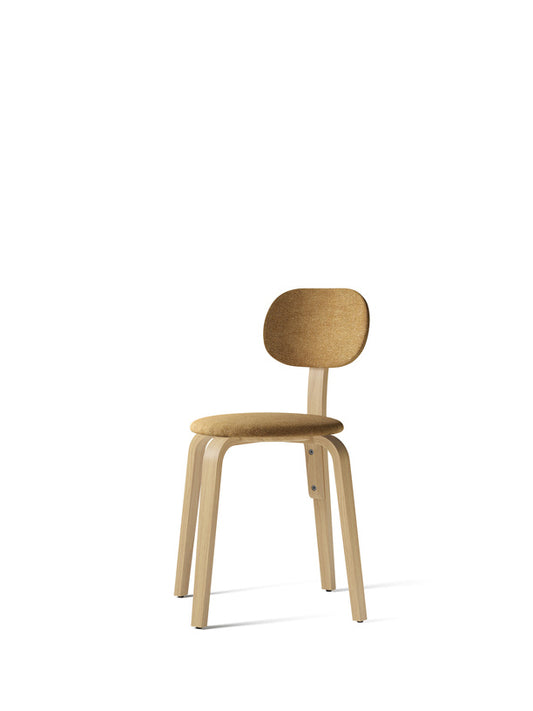 Afteroom Plus, Wooden Base Dining Chair, Upholstered