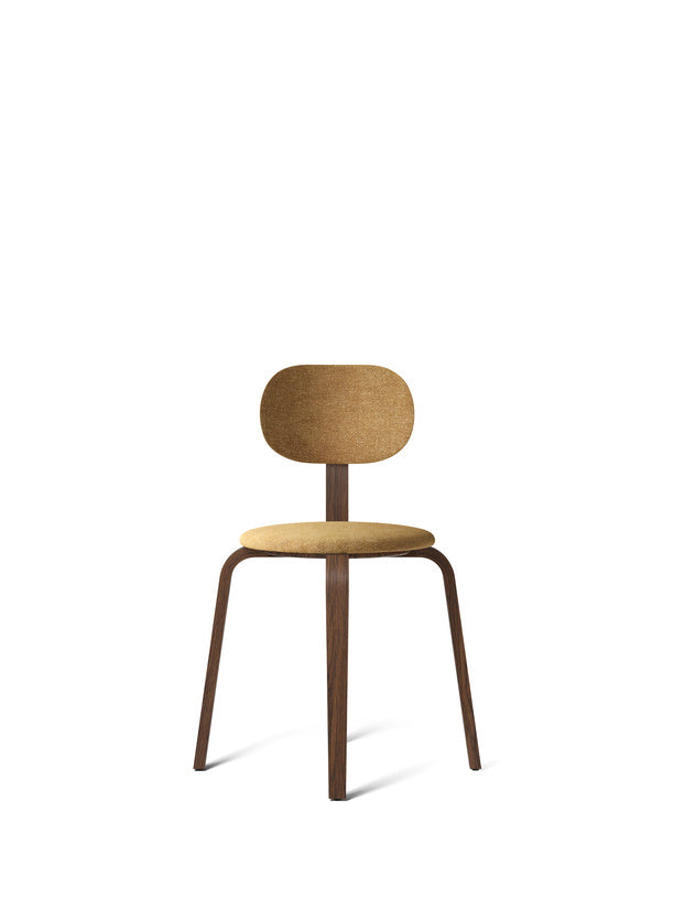 Afteroom Plus, Wooden Base Dining Chair, Upholstered