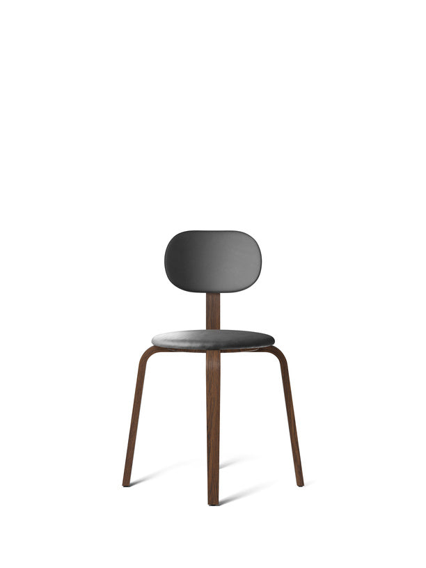 Afteroom Plus, Wooden Base Dining Chair, Upholstered