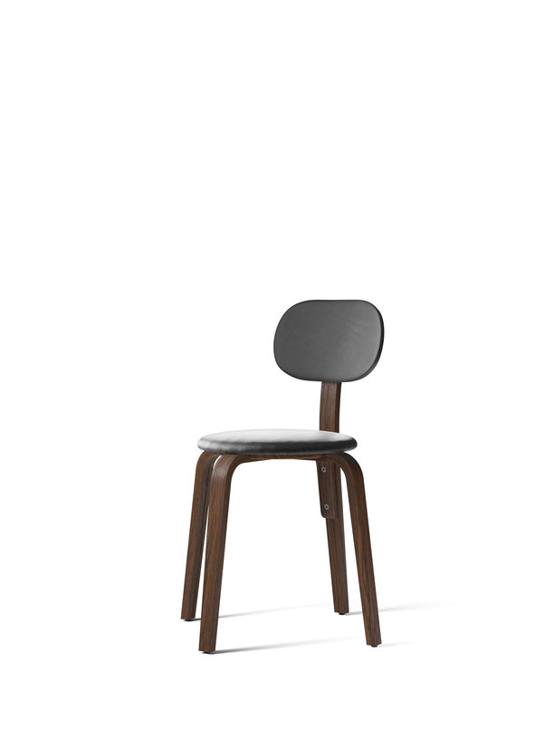 Afteroom Plus, Wooden Base Dining Chair, Upholstered