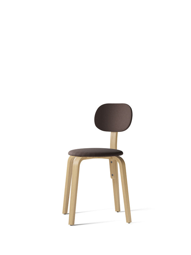 Afteroom Plus, Wooden Base Dining Chair, Upholstered