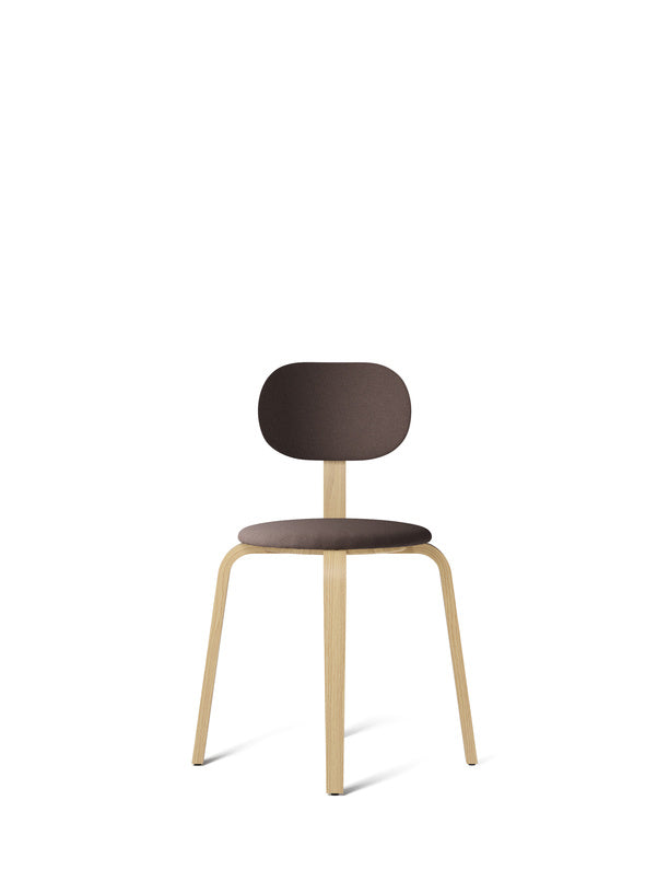 Afteroom Plus, Wooden Base Dining Chair, Upholstered