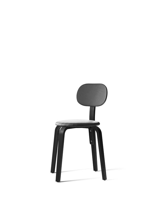 Afteroom Plus, Wooden Base Dining Chair, Upholstered