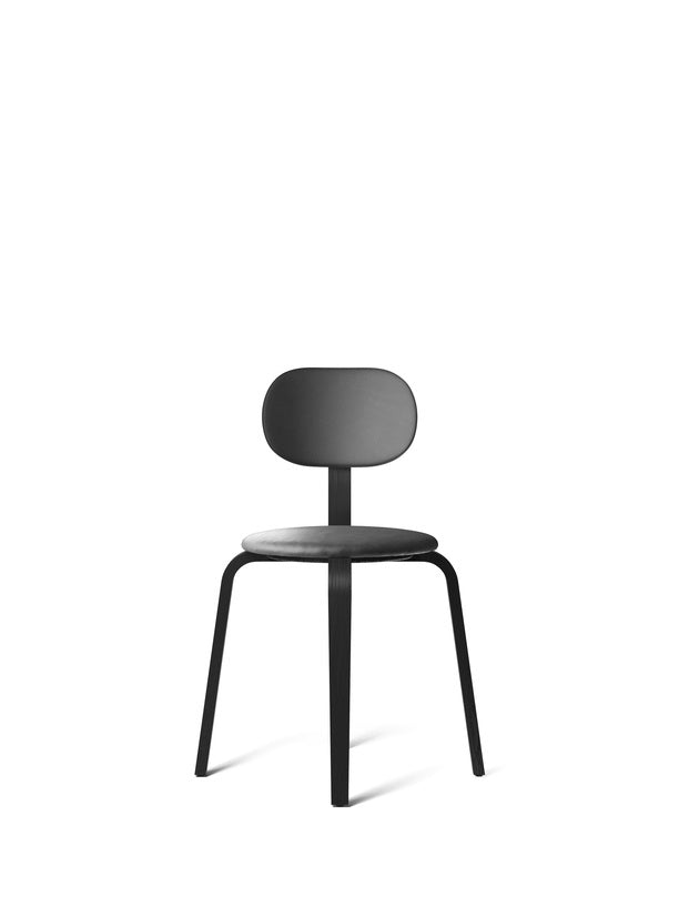Afteroom Plus, Wooden Base Dining Chair, Upholstered